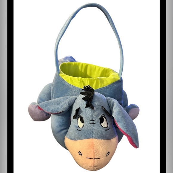 Disney Other - Disney Eeyore Plush Easter Basket Winnie The Pooh Stuffed Animal Tote Bag